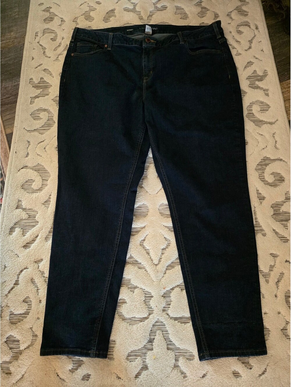Lane Bryant Skinny Jeans 24R Dark Wash Stretch Denim